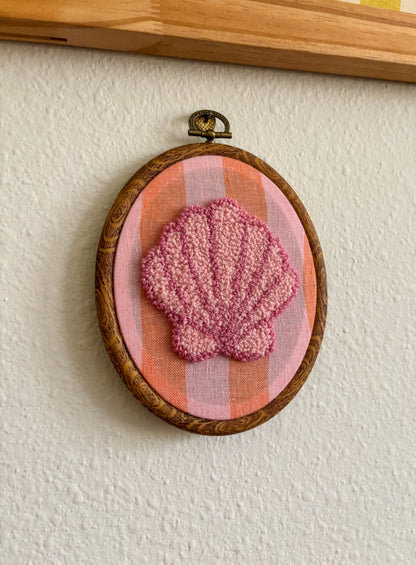 Pink Shell on Pink Stripes