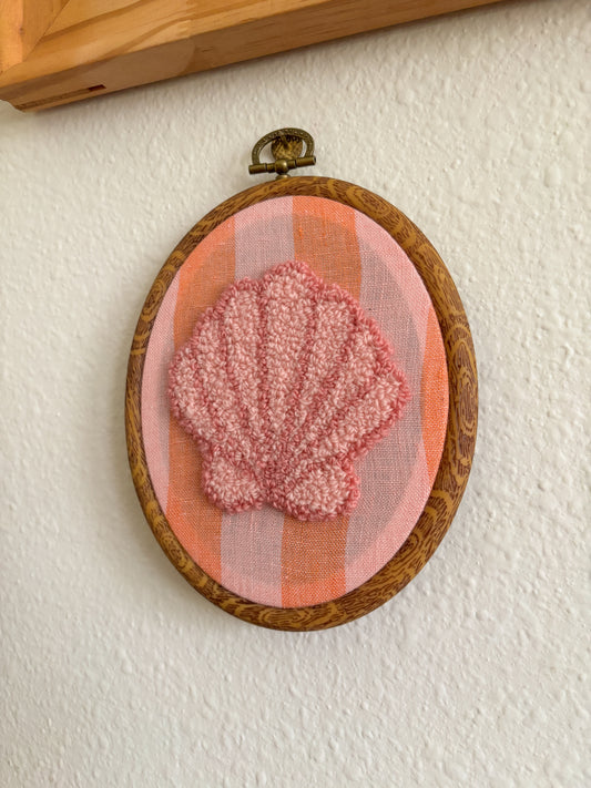 Pink Shell on Pink Stripes