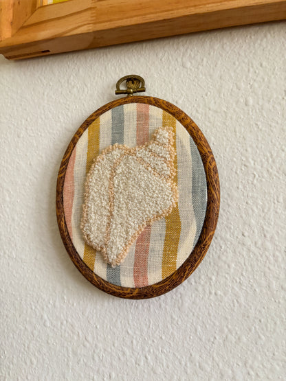 Conch Shell on Multi-Stripes
