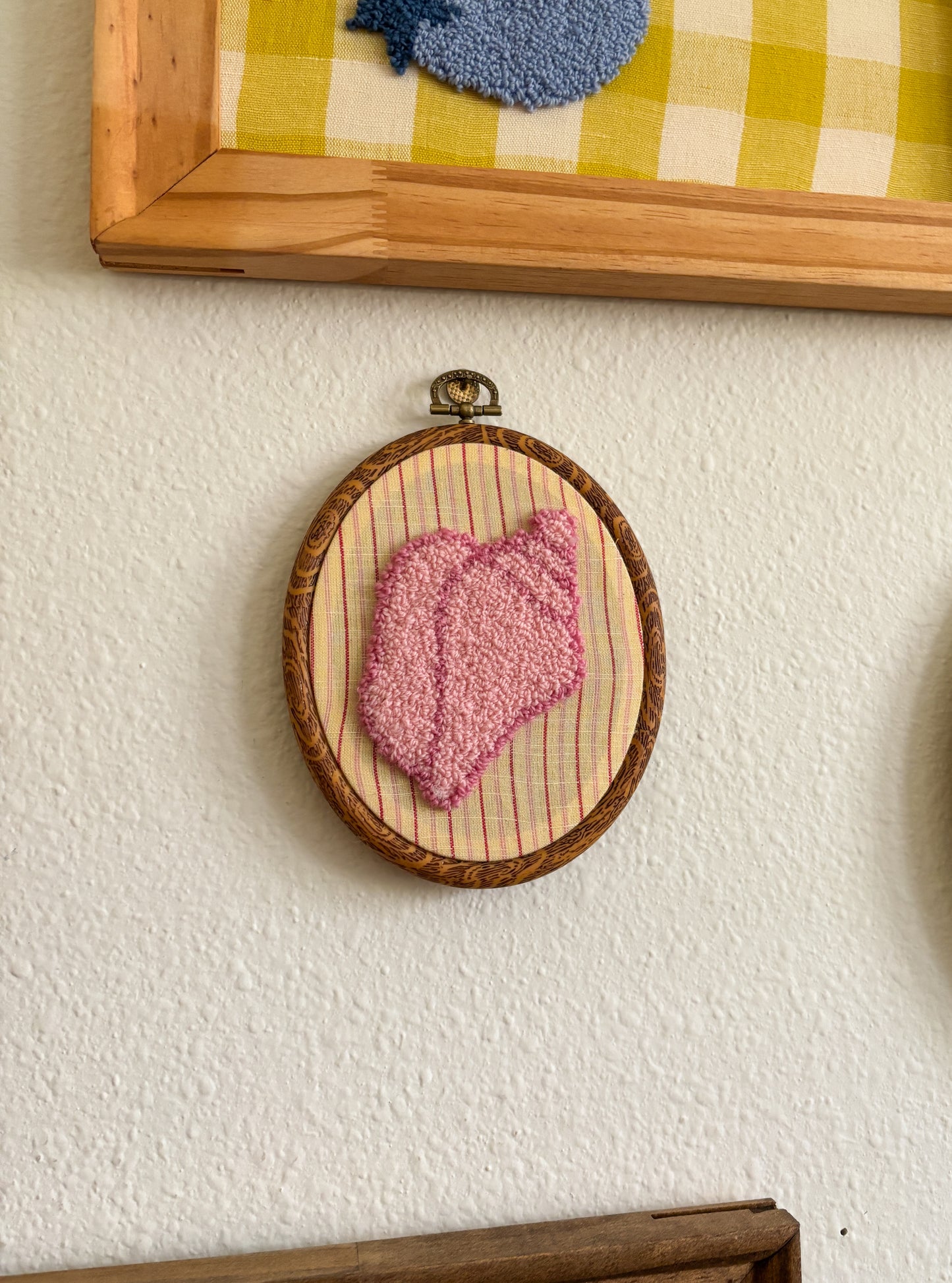 Conch Shell on Pink Stripes