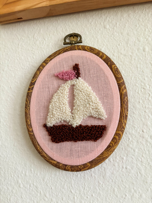 Sailboat on Pink