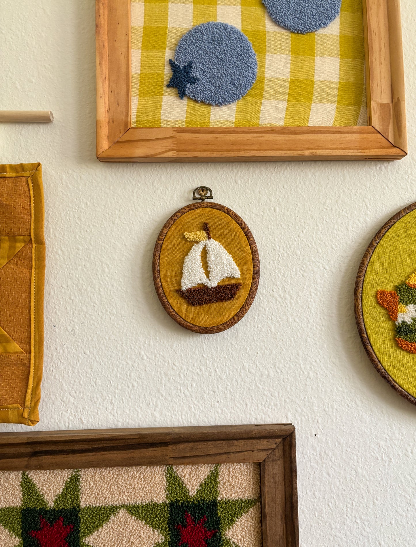 Sailboat on Yellow