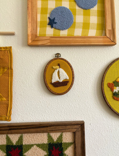 Sailboat on Yellow