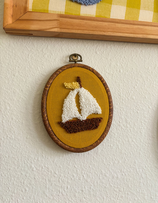 Sailboat on Yellow