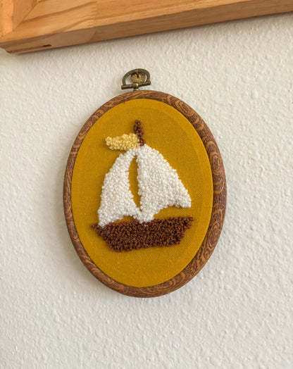 Sailboat on Yellow