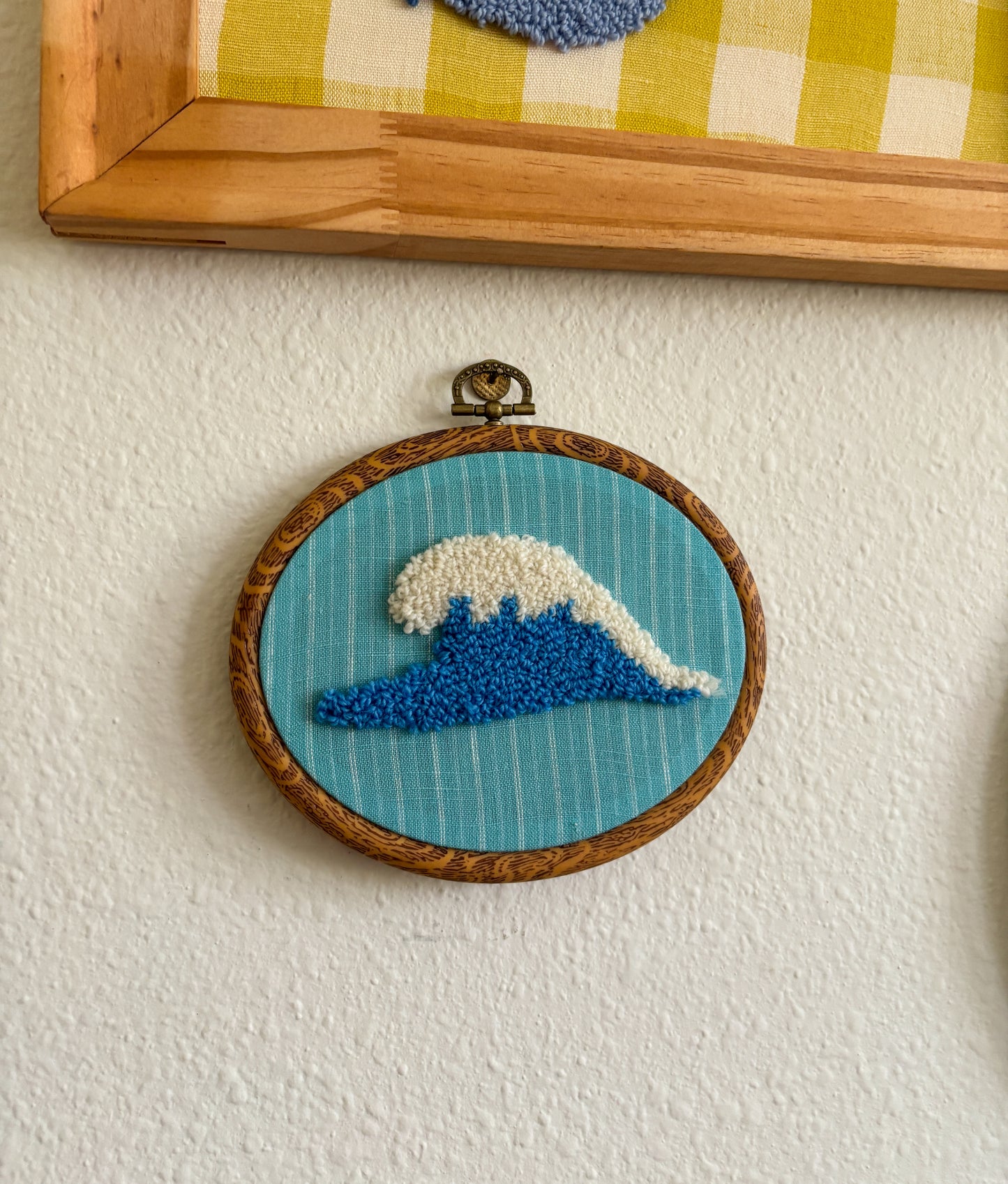 Waves on Blue Stripes