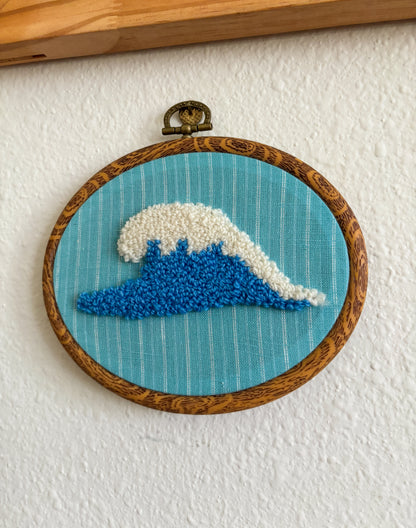 Waves on Blue Stripes