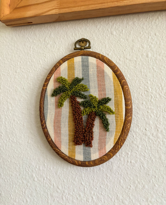 Palm Tree on Multi-Stripe