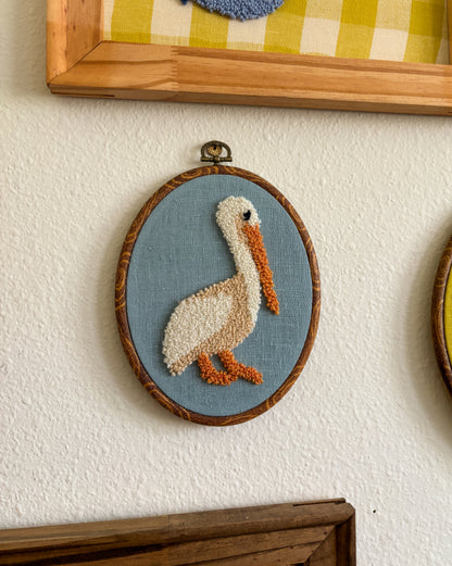 Pelican on Blue