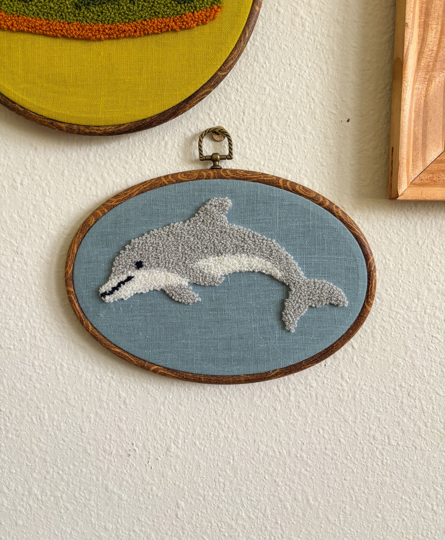 Dolphin on Blue