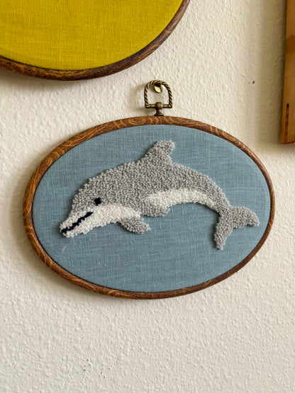 Dolphin on Blue