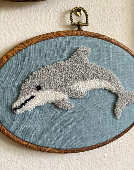 Dolphin on Blue