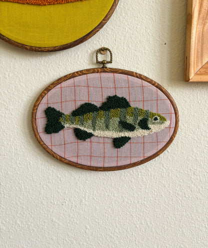 Perch on Pink Check
