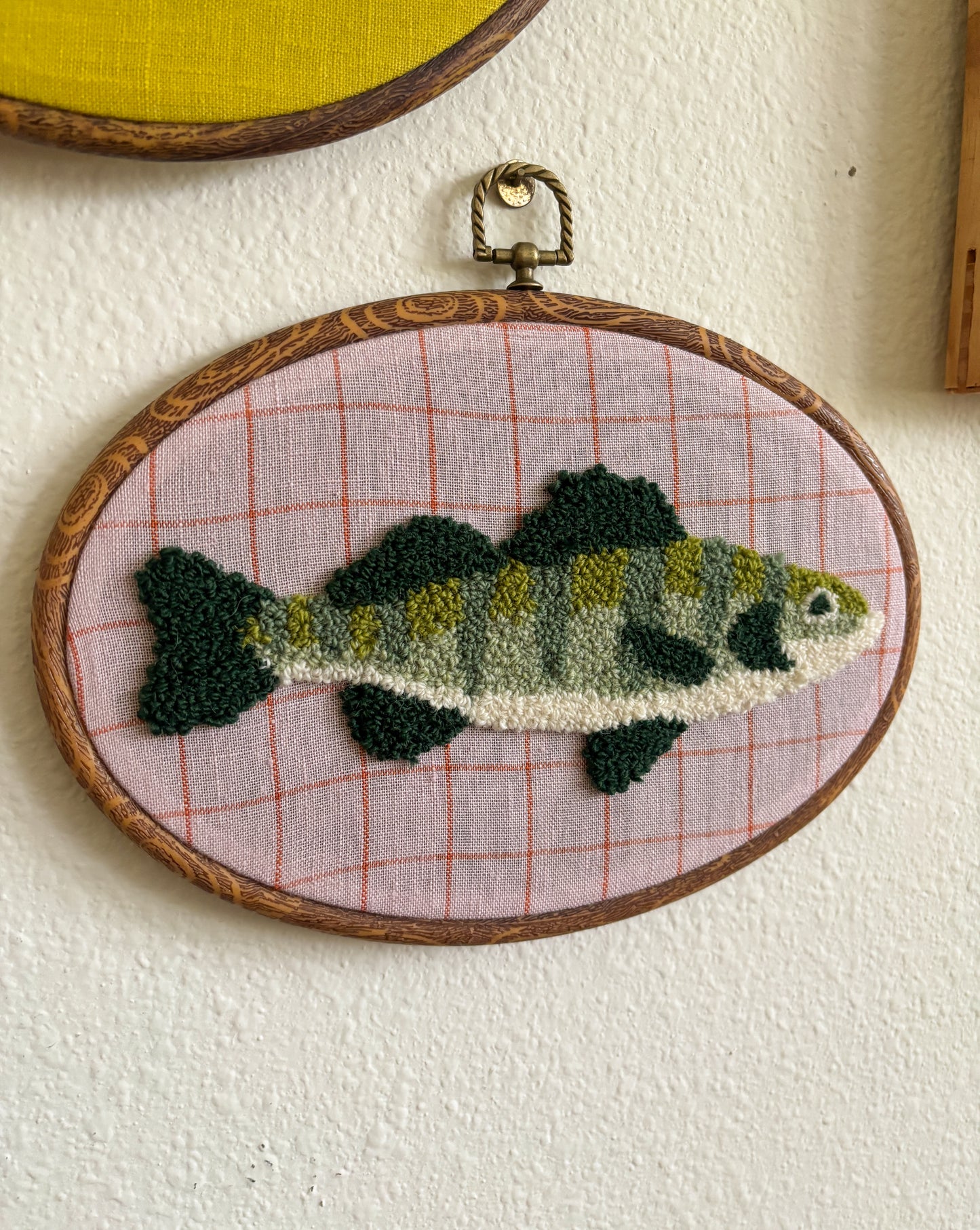 Perch on Pink Check