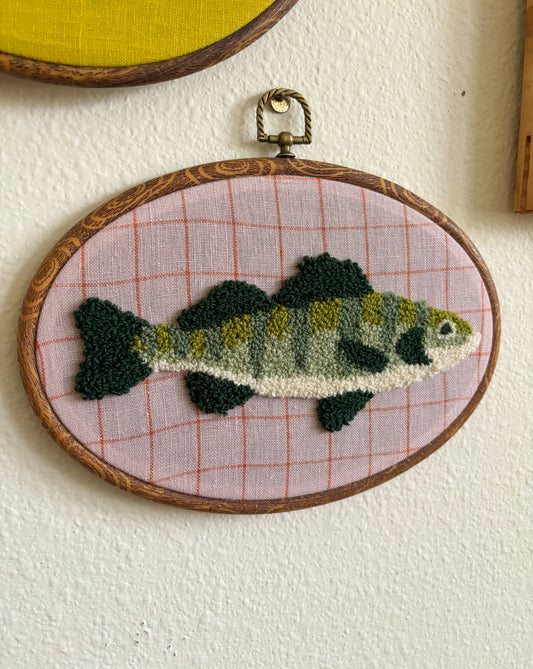 Perch on Pink Check