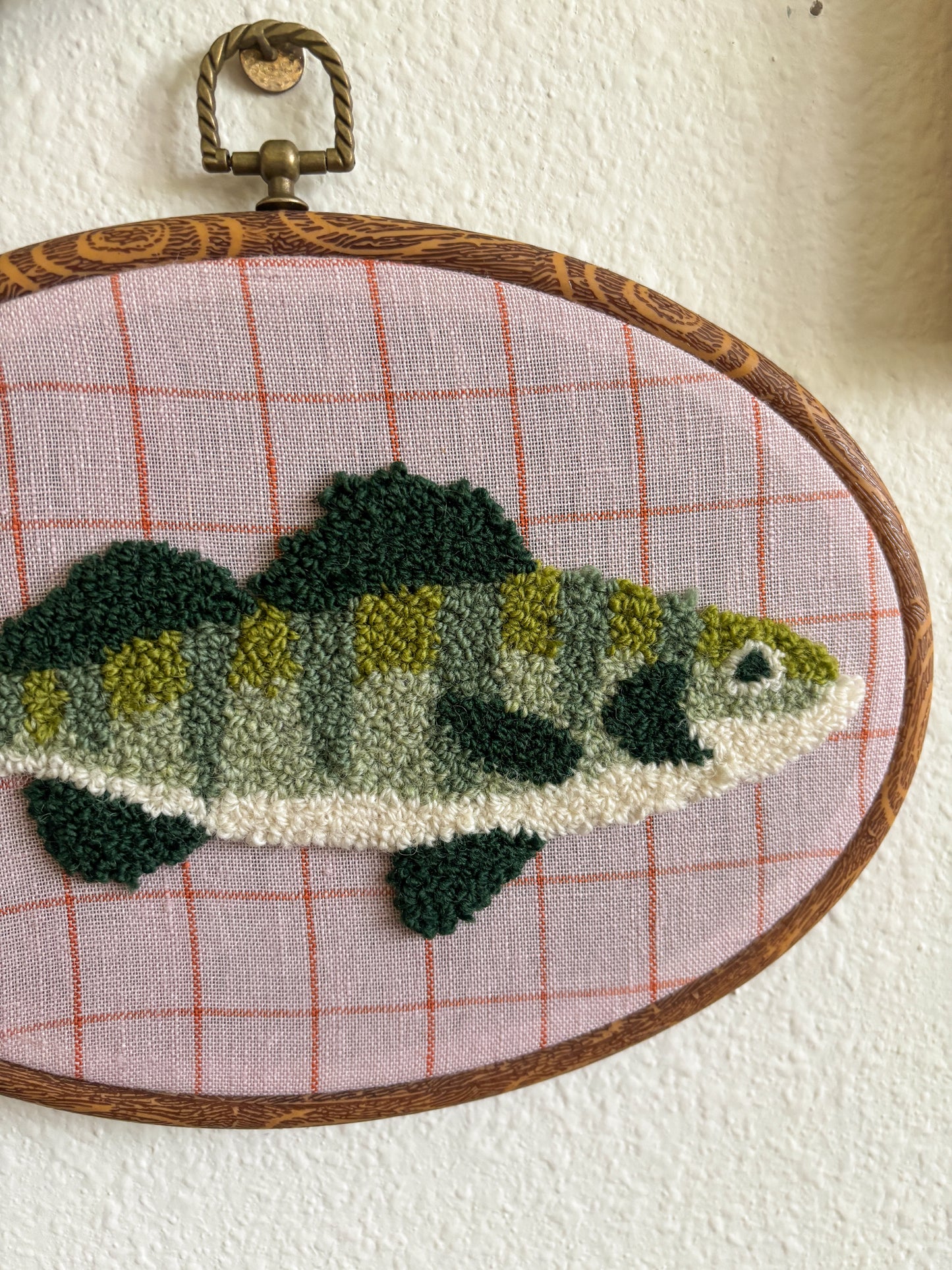 Perch on Pink Check