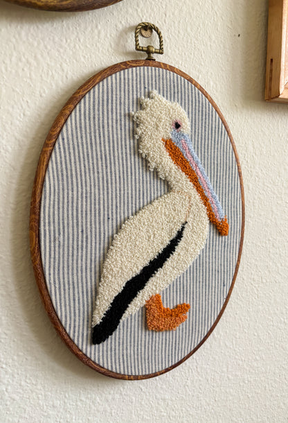 Pelican on Navy Stripes