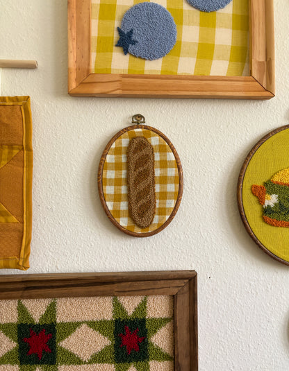 Baguette on Yellow Plaid