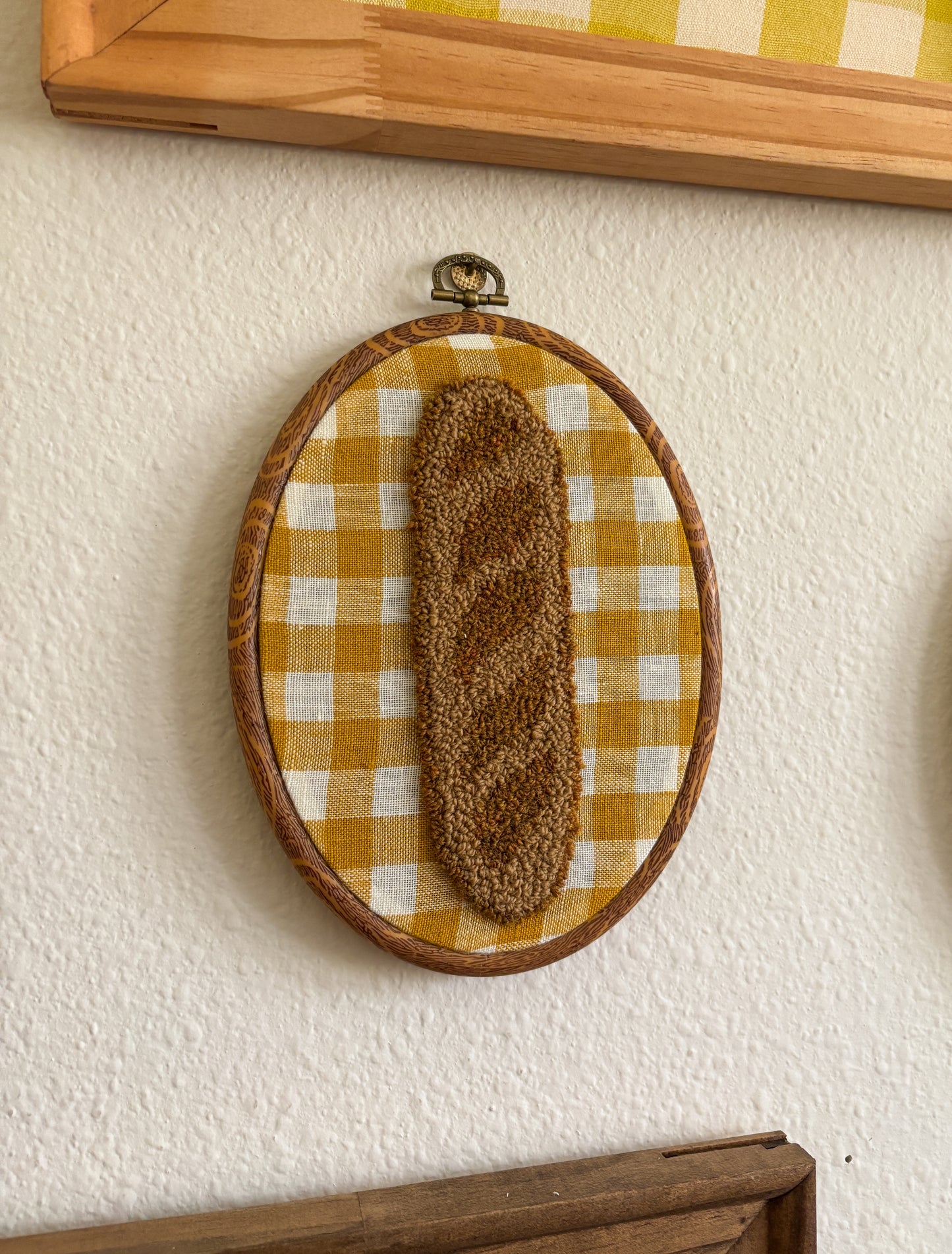 Baguette on Yellow Plaid