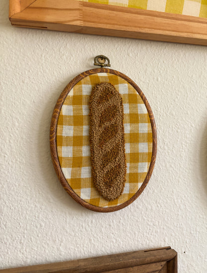 Baguette on Yellow Plaid