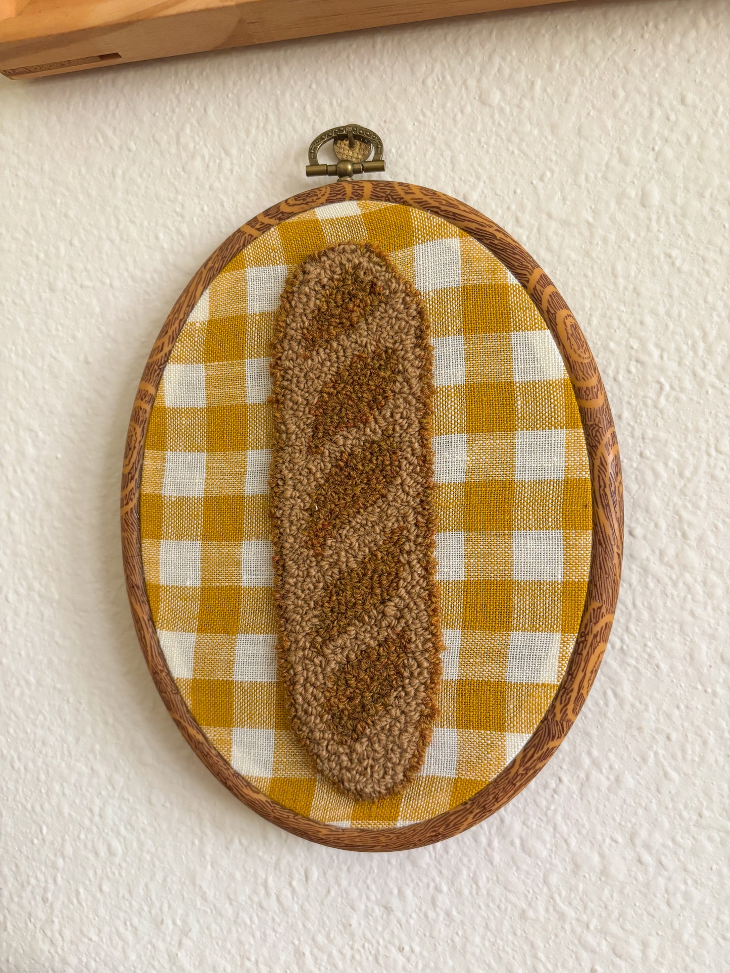 Baguette on Yellow Plaid