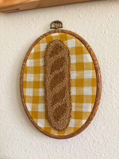 Baguette on Yellow Plaid