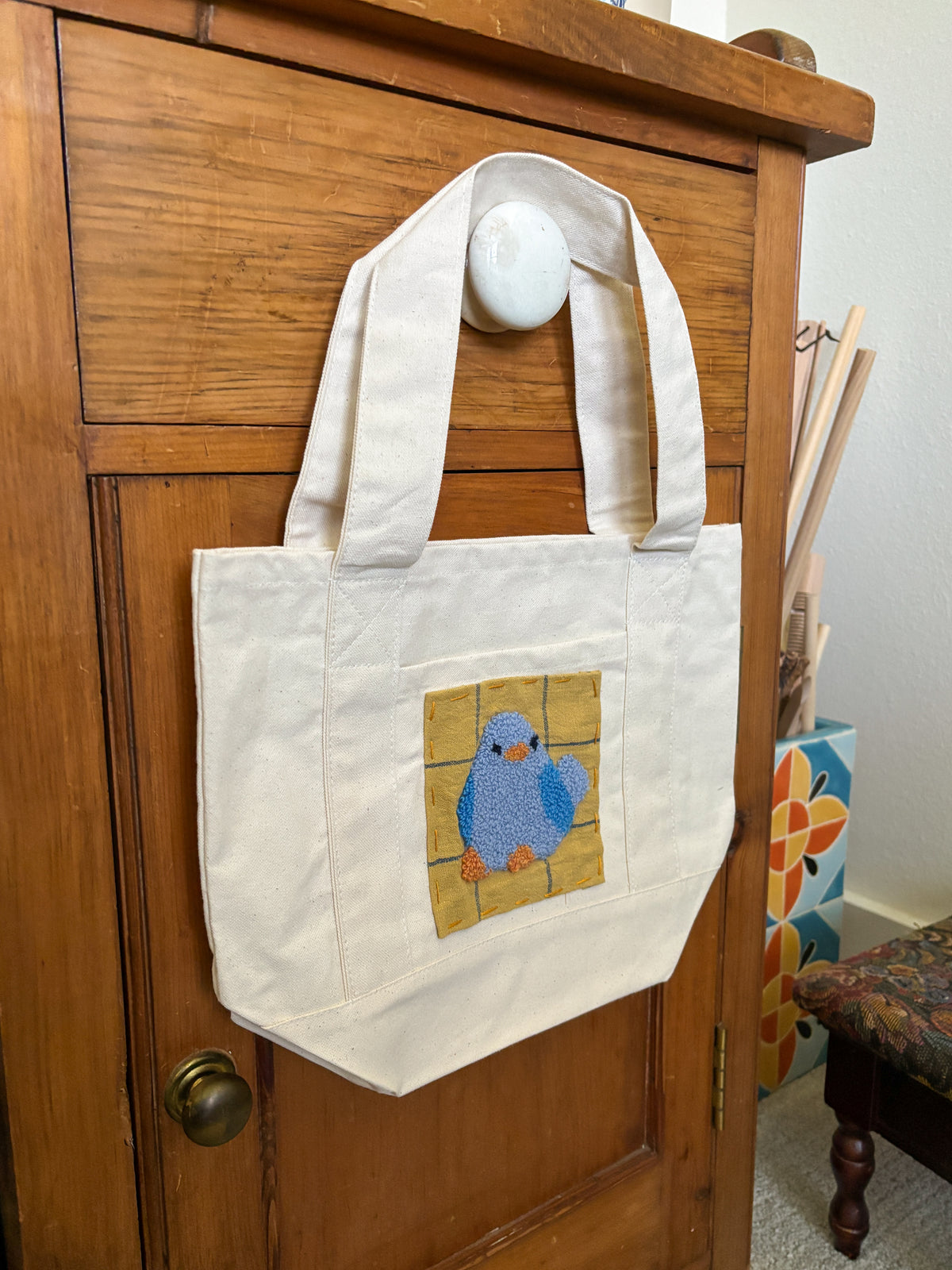 Blue Bird Tote Bag