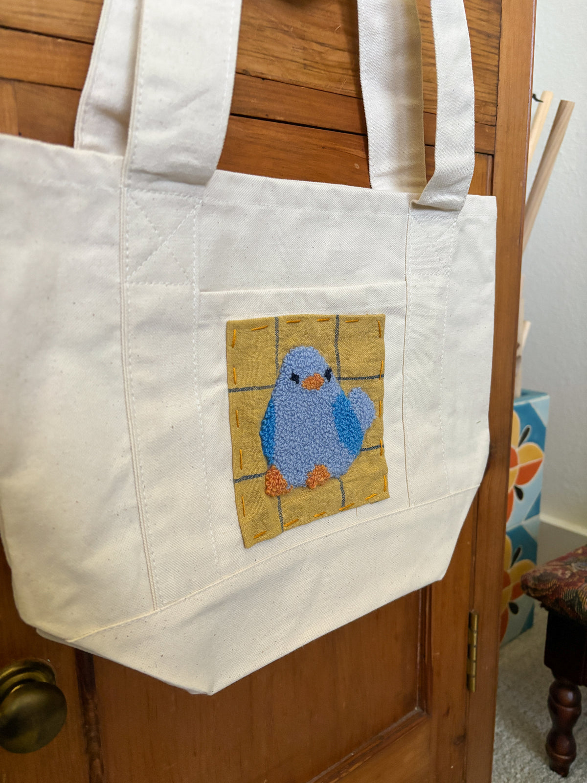 Blue Bird Tote Bag
