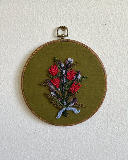 Tulip Bouquet on Green