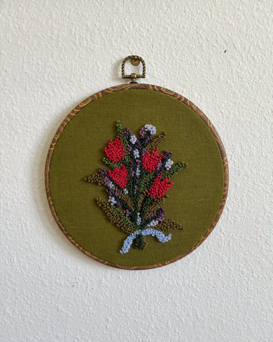 Tulip Bouquet on Green