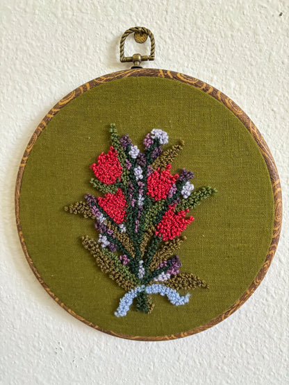 Tulip Bouquet on Green