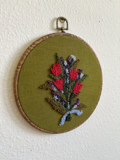 Tulip Bouquet on Green