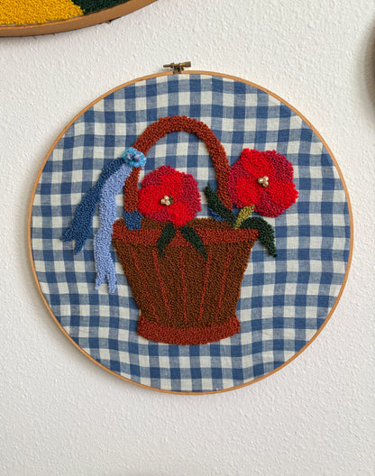 Basket with Poppies