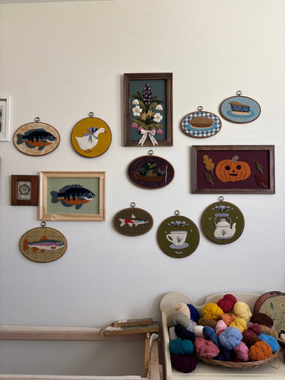 Teapot with Purple Flower