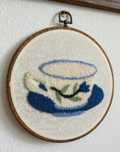 Teacup with Blue Flower