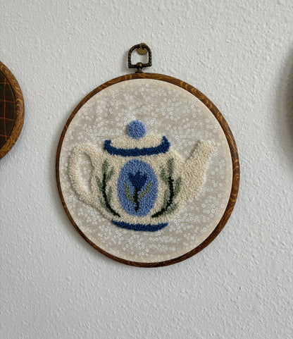 Teapot with Blue Flower