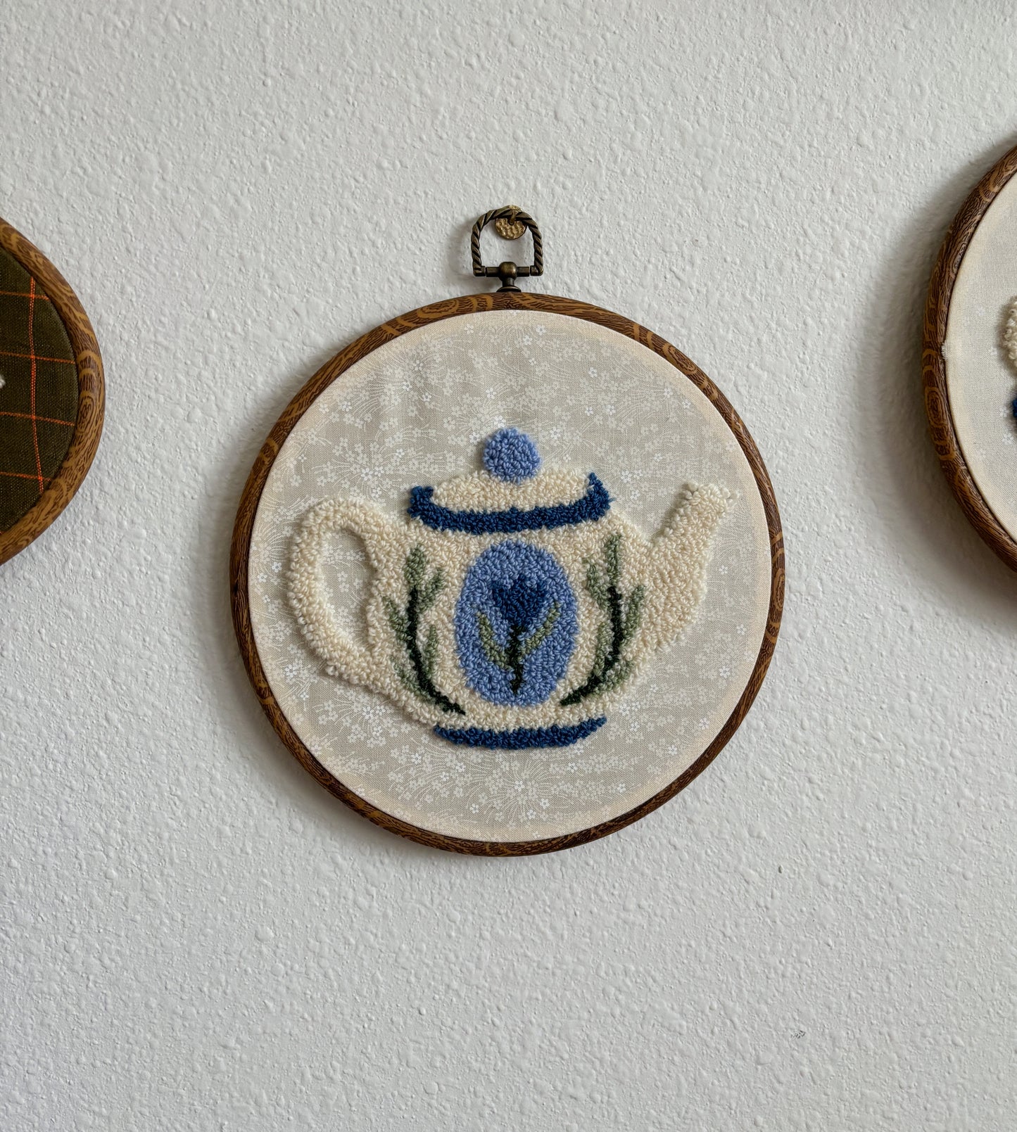 Teapot with Blue Flower