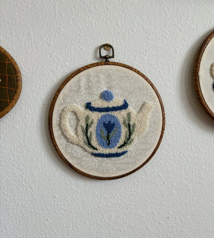 Teapot with Blue Flower