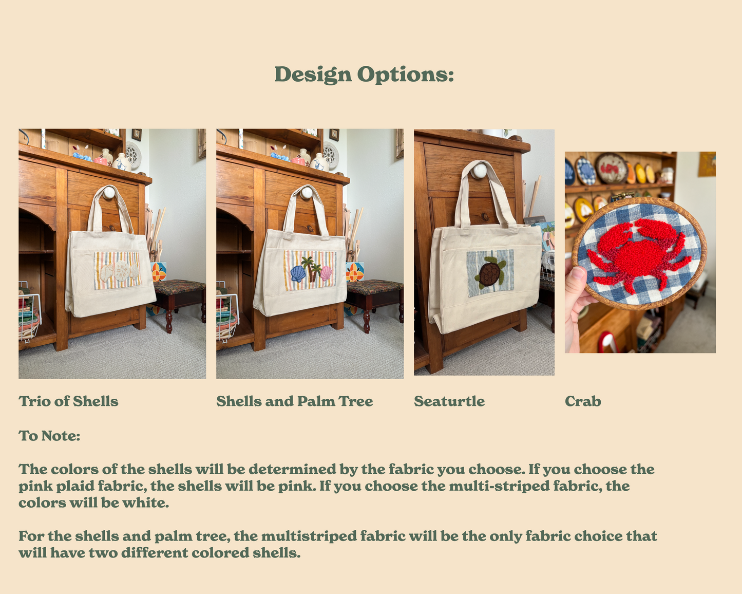 Large Coastal Tote Bags