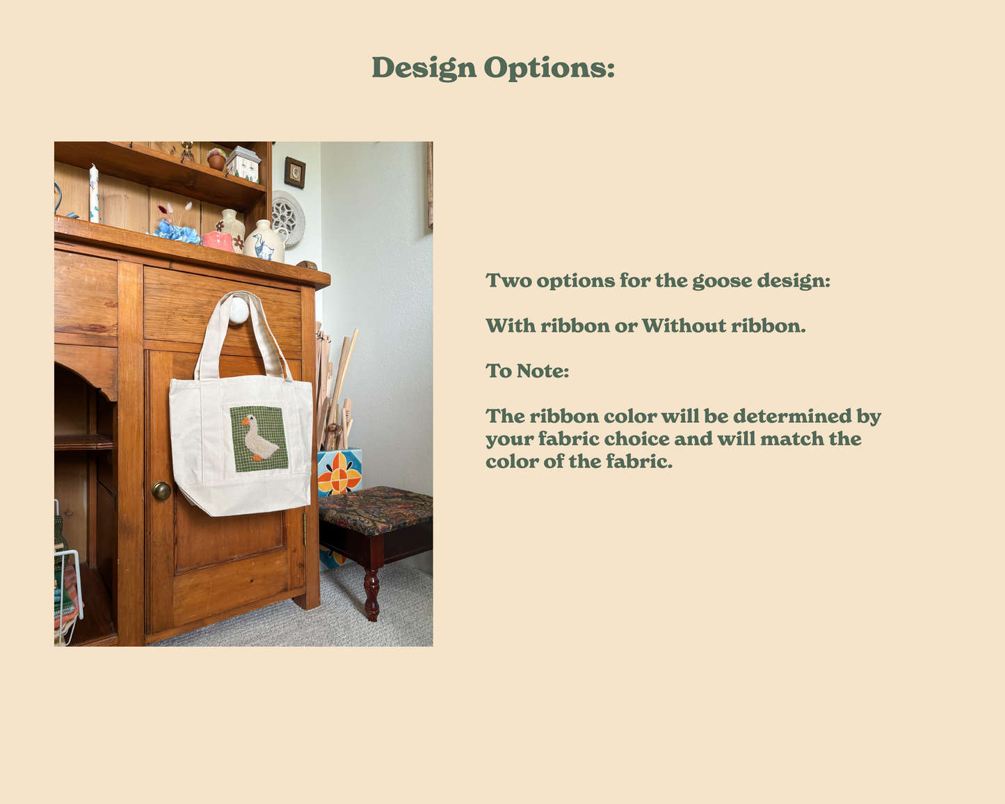 Small Goose Tote Bags